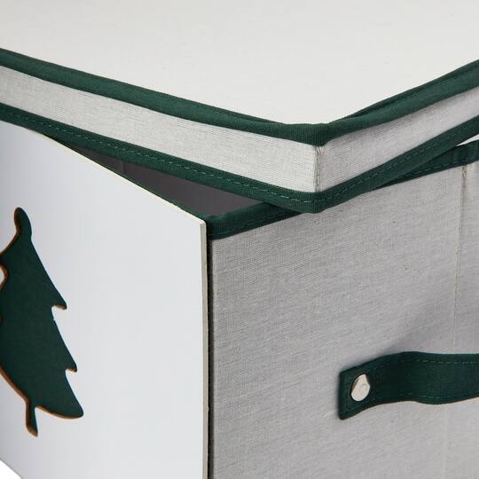 Household Essentials Holiday Green Tree Storage Box